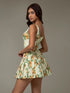 'Leocadia' Floral Pleated Mini Dress - Celes Fashion